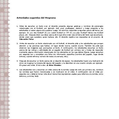 Actividades sugeridas Unidad 1 Actividades sugeridas Unidad 1