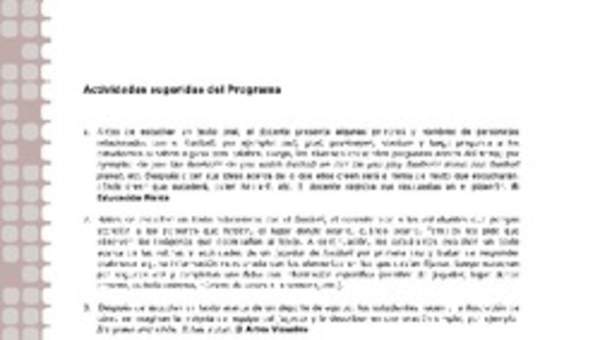 Actividades sugeridas Unidad 1 Actividades sugeridas Unidad 1