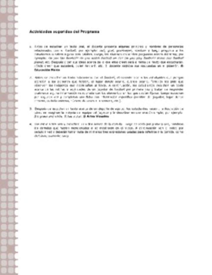 Actividades sugeridas Unidad 1 Actividades sugeridas Unidad 1