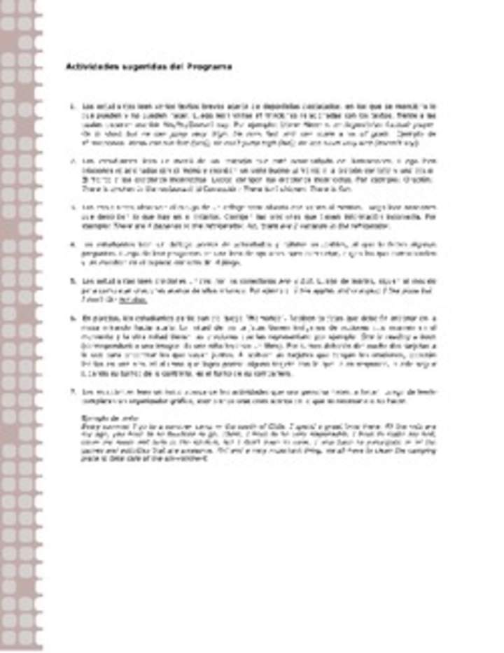 Actividades sugeridas Unidad 1 Actividades sugeridas Unidad 1