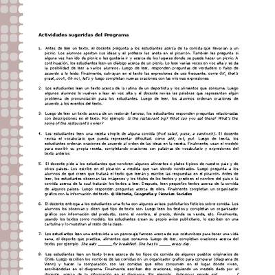 Actividades sugeridas Unidad 1 Actividades sugeridas Unidad 1