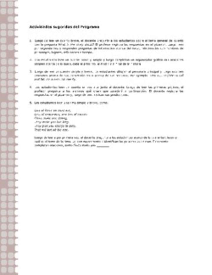 Actividades sugeridas Unidad 1 Actividades sugeridas Unidad 1