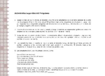 Actividades sugeridas Unidad 1 Actividades sugeridas Unidad 1