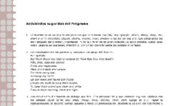 Actividades sugeridas Unidad 1 Actividades sugeridas Unidad 1