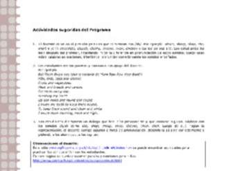 Actividades sugeridas Unidad 1 Actividades sugeridas Unidad 1