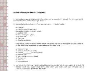 Actividades sugeridas Unidad 1 Actividades sugeridas Unidad 1