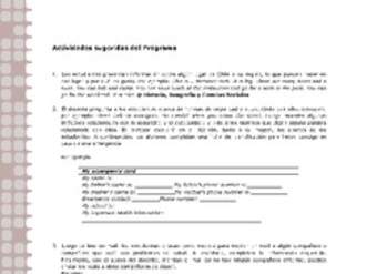 Actividades sugeridas Unidad 1 Actividades sugeridas Unidad 1