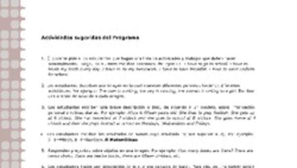 Actividades sugeridas Unidad 1 Actividades sugeridas Unidad 1