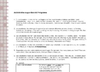 Actividades sugeridas Unidad 1 Actividades sugeridas Unidad 1
