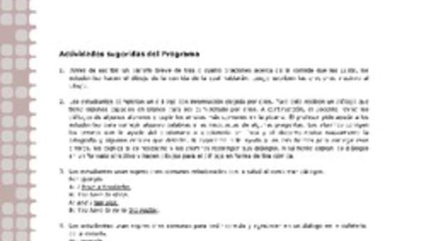 Actividades sugeridas Unidad 1 Actividades sugeridas Unidad 1