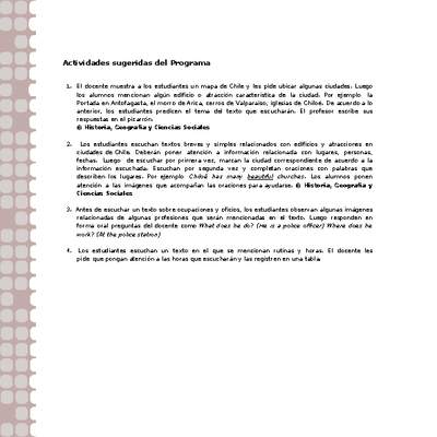 Actividades sugeridas Unidad 2 Actividades sugeridas Unidad 2