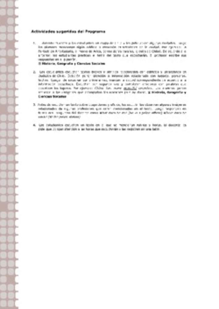 Actividades sugeridas Unidad 2 Actividades sugeridas Unidad 2