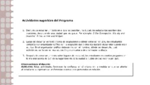 Actividades sugeridas Unidad 2 Actividades sugeridas Unidad 2