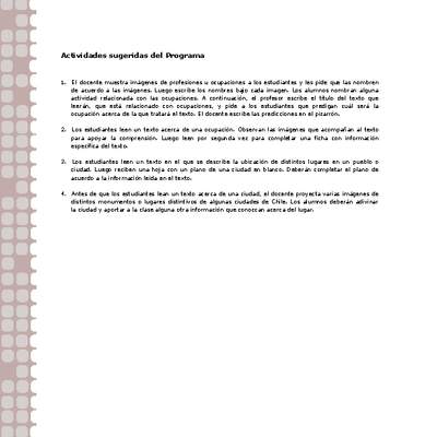 Actividades sugeridas Unidad 2 Actividades sugeridas Unidad 2