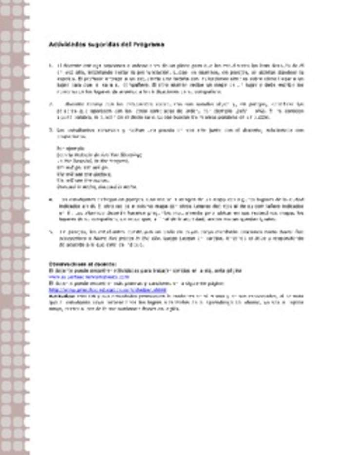 Actividades sugeridas Unidad 2 Actividades sugeridas Unidad 2