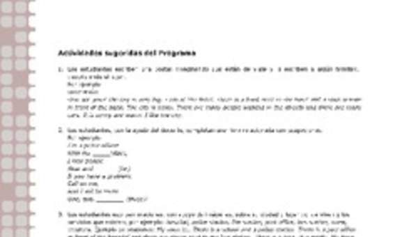 Actividades sugeridas Unidad 2 Actividades sugeridas Unidad 2