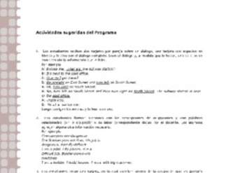 Actividades sugeridas Unidad 2 Actividades sugeridas Unidad 2