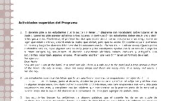 Actividades sugeridas Unidad 2 Actividades sugeridas Unidad 2