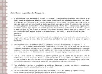 Actividades sugeridas Unidad 2 Actividades sugeridas Unidad 2