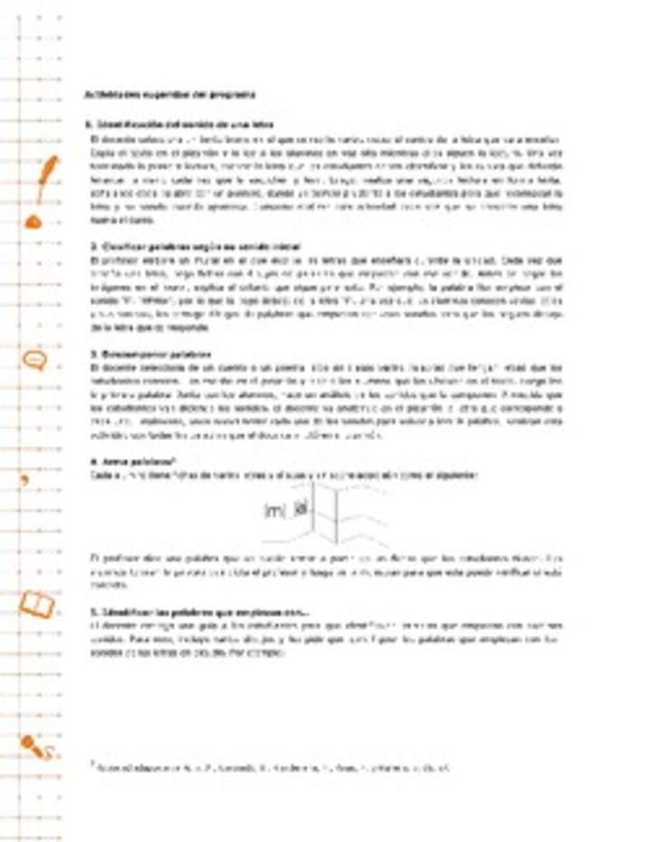 Actividades sugeridas Unidad 1 Actividades sugeridas Unidad 1