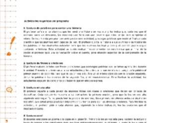 Actividades sugeridas Unidad 1 Actividades sugeridas Unidad 1