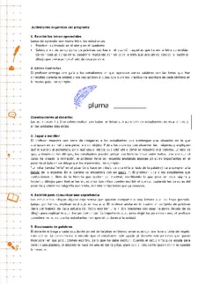 Actividades sugeridas Unidad 1 Actividades sugeridas Unidad 1