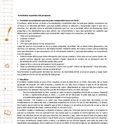 Actividades sugeridas Unidad 1 Actividades sugeridas Unidad 1