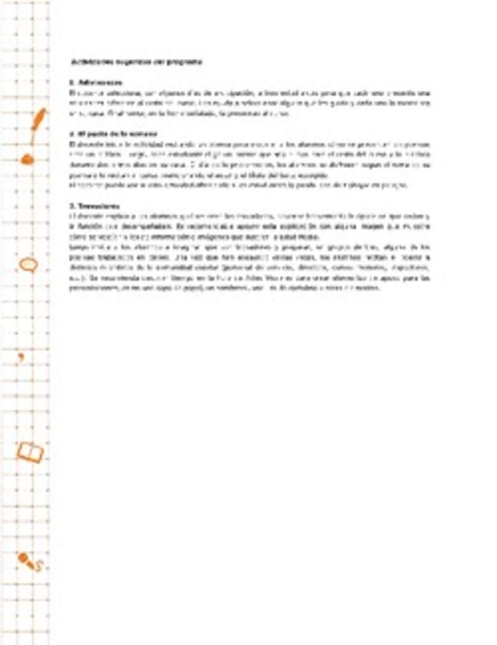 Actividades sugeridas Unidad 1 Actividades sugeridas Unidad 1