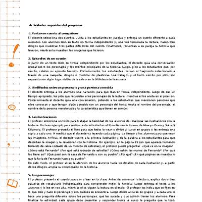 Actividades sugeridas Unidad 2 Actividades sugeridas Unidad 2