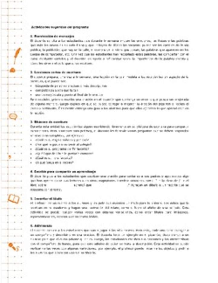 Actividades sugeridas Unidad 2 Actividades sugeridas Unidad 2