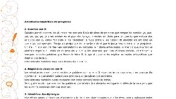 Actividades sugeridas Unidad 1 Actividades sugeridas Unidad 1