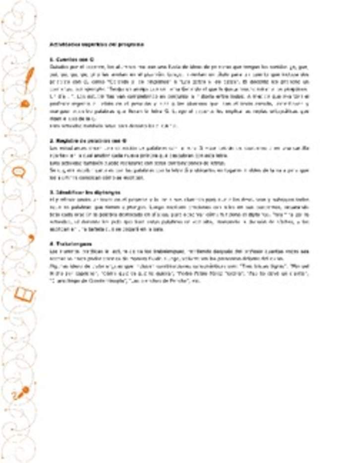 Actividades sugeridas Unidad 1 Actividades sugeridas Unidad 1