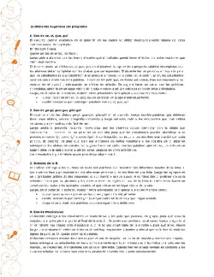 Actividades sugeridas Unidad 1 Actividades sugeridas Unidad 1