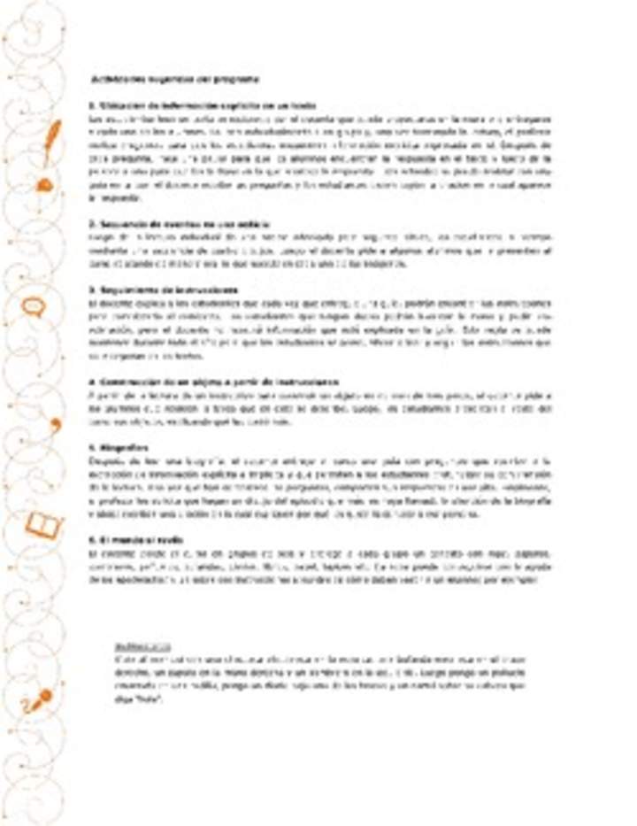 Actividades sugeridas Unidad 2 Actividades sugeridas Unidad 2