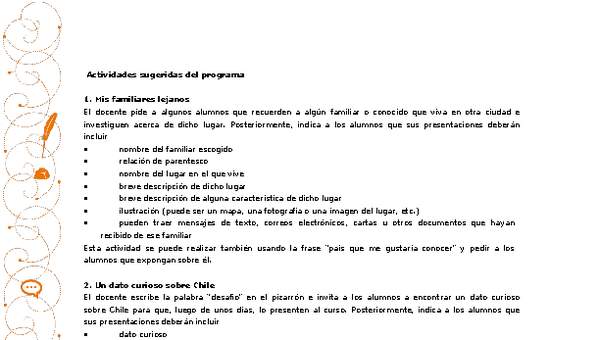 Actividades sugeridas Unidad 2 Actividades sugeridas Unidad 2
