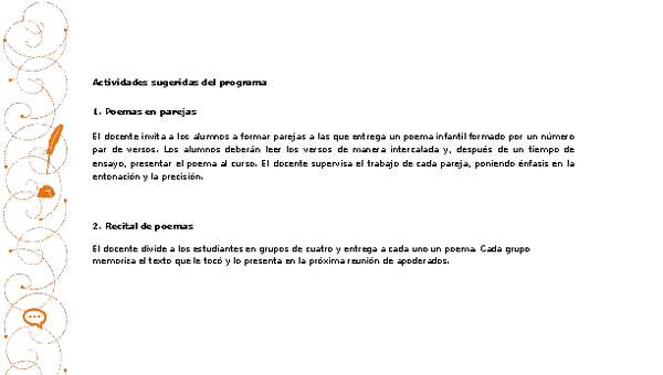 Actividades sugeridas Unidad 2 Actividades sugeridas Unidad 2