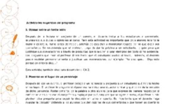 Actividades sugeridas Unidad 1 Actividades sugeridas Unidad 1