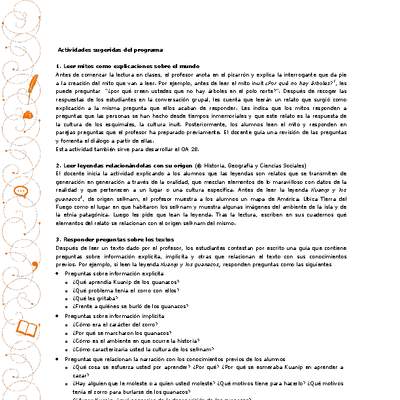 Actividades sugeridas Unidad 1 Actividades sugeridas Unidad 1