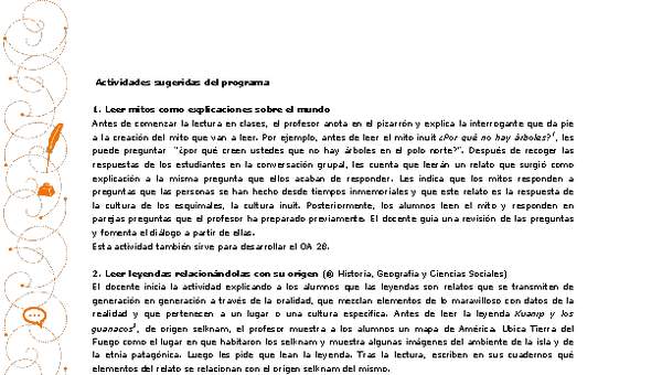 Actividades sugeridas Unidad 1 Actividades sugeridas Unidad 1