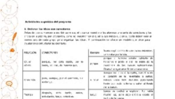 Actividades sugeridas Unidad 1 Actividades sugeridas Unidad 1