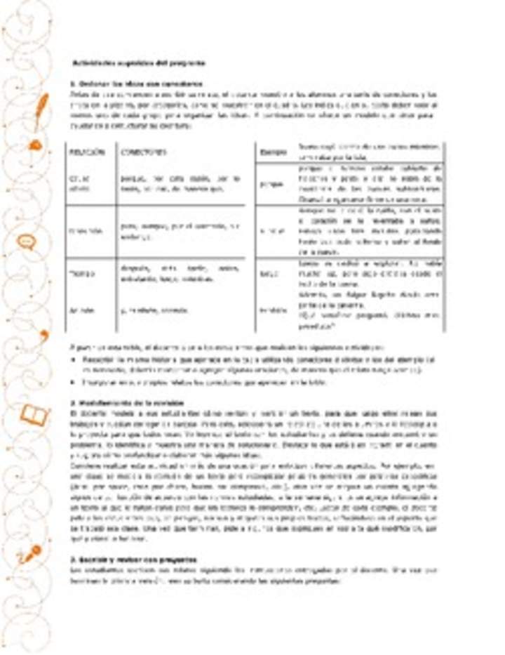 Actividades sugeridas Unidad 1 Actividades sugeridas Unidad 1