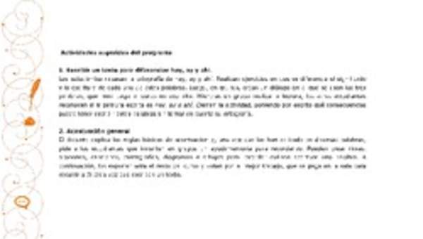 Actividades sugeridas Unidad 1 Actividades sugeridas Unidad 1