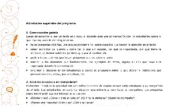 Actividades sugeridas Unidad 1 Actividades sugeridas Unidad 1