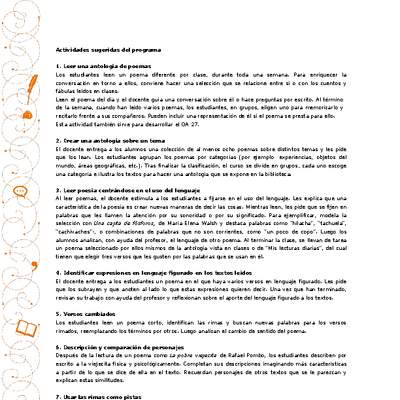 Actividades sugeridas Unidad 2 Actividades sugeridas Unidad 2