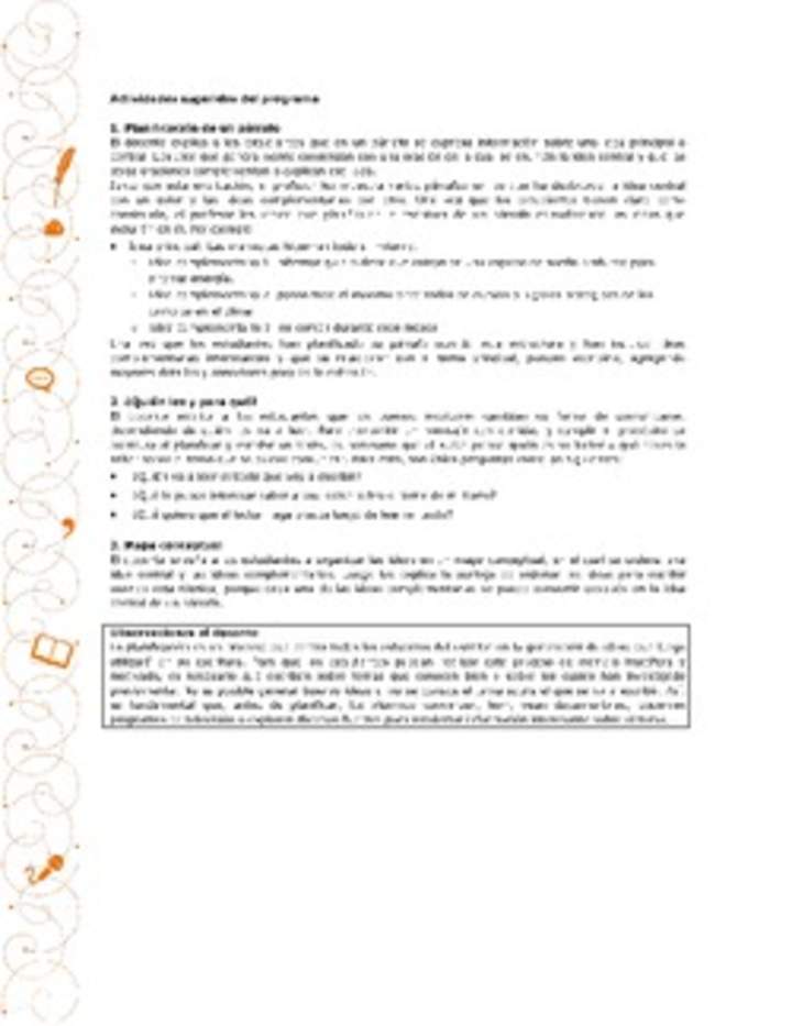 Actividades sugeridas Unidad 2 Actividades sugeridas Unidad 2