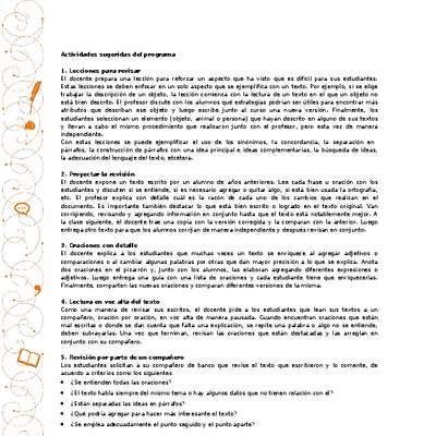 Actividades sugeridas Unidad 2 Actividades sugeridas Unidad 2