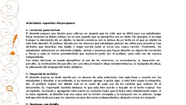 Actividades sugeridas Unidad 2 Actividades sugeridas Unidad 2