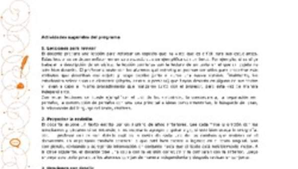 Actividades sugeridas Unidad 2