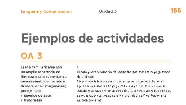Actividades sugeridas Unidad 3 Actividades sugeridas Unidad 3