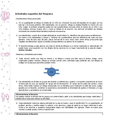 Actividades sugeridas Unidad 1 Actividades sugeridas Unidad 1